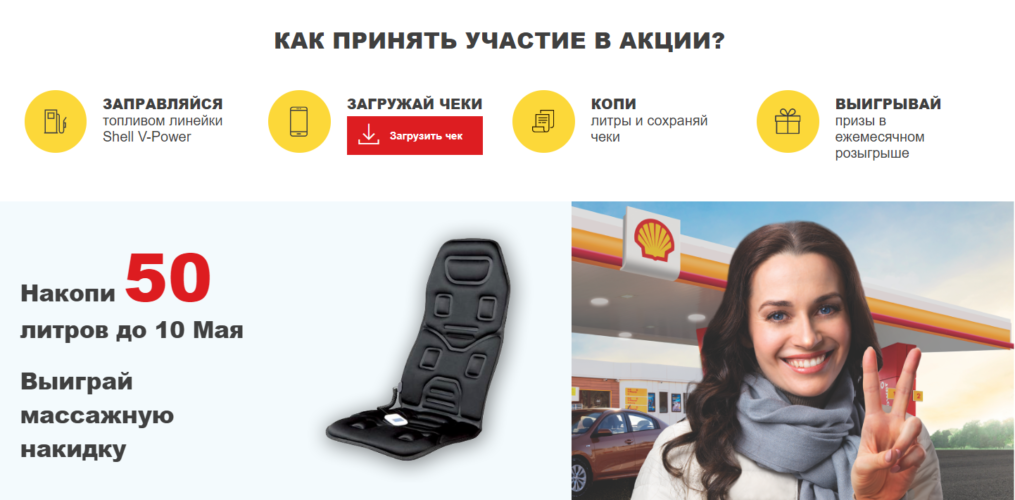 Акция на АЗС Shell «Копи литры - выигрывай призы»